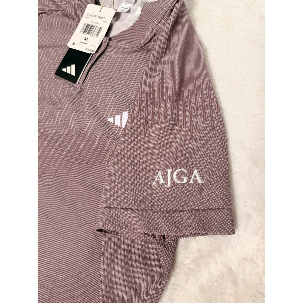NWT Adidas Ultimate365 Golf Polo Women Size M Shadow Fig AJGA Stretch Moisture - Picture 5 of 7